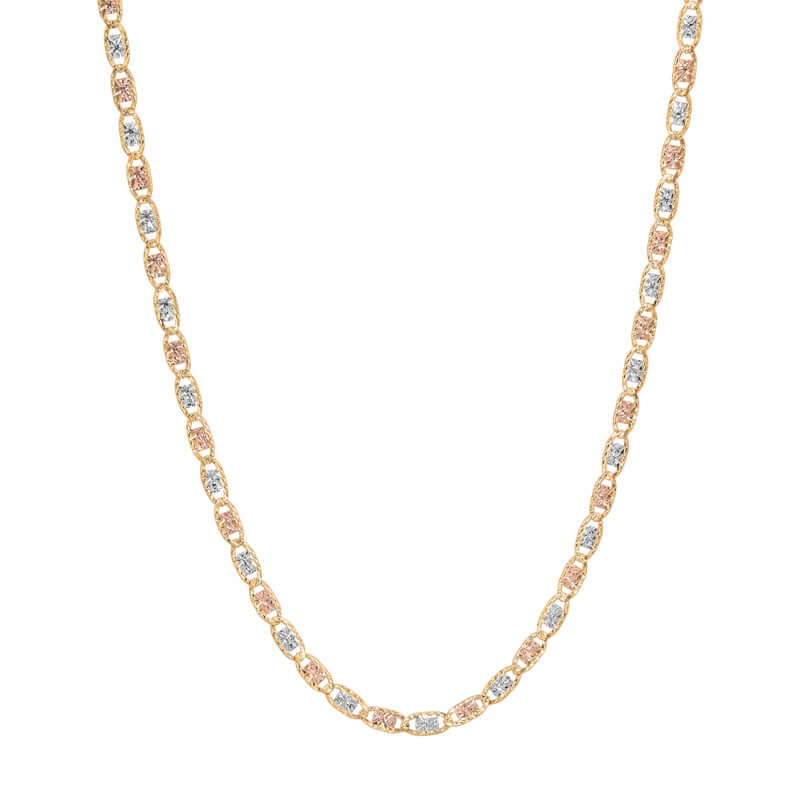 Diamond Cut Valentino Chain | 10K REAL Solid Gold Necklaces | Italian Fashions
