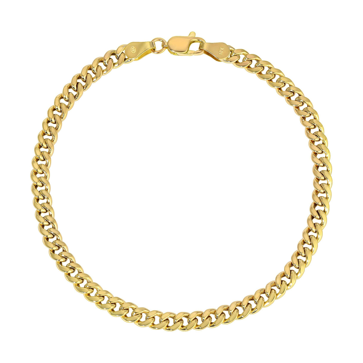 Pulseiras MIAMI CUBAN ocas amarelas 14K 4,00 mm-9,50 mm