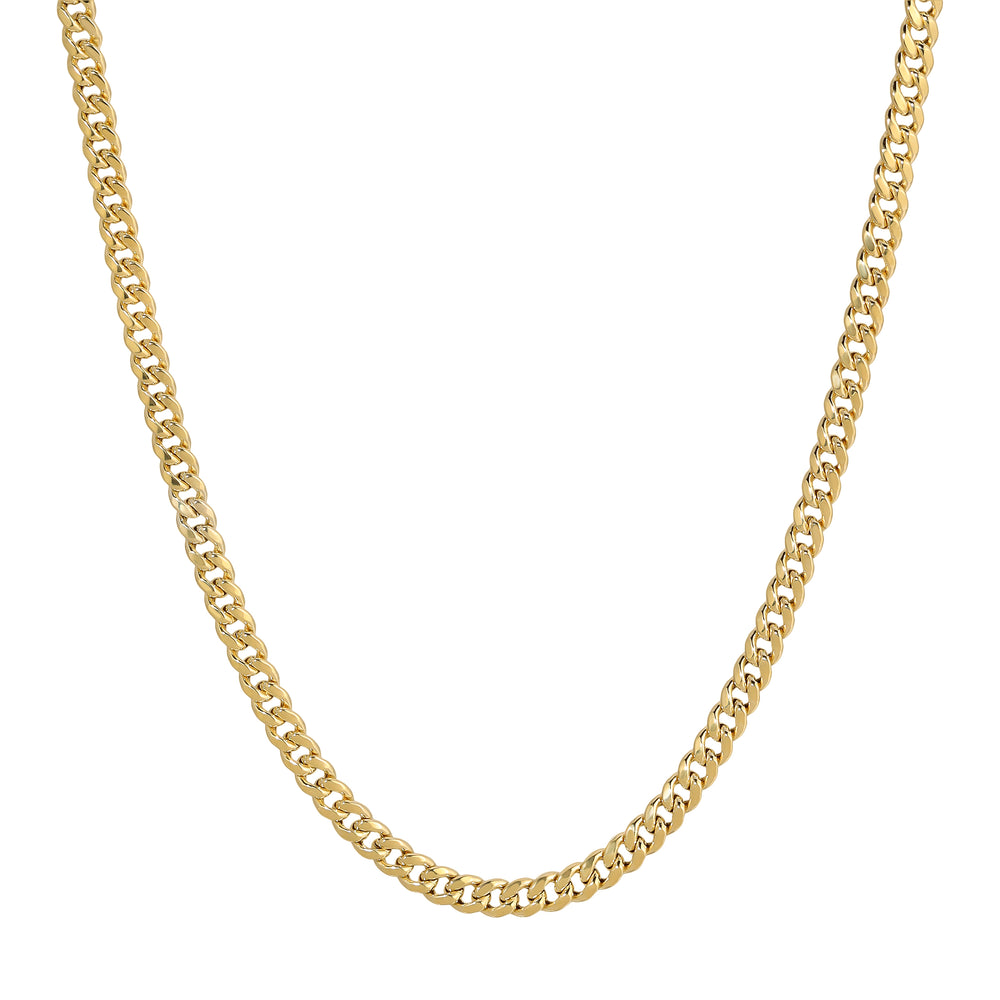 14K REAL Hollow Yellow Gold MIAMI CUBAN Chain | Italian Fashions