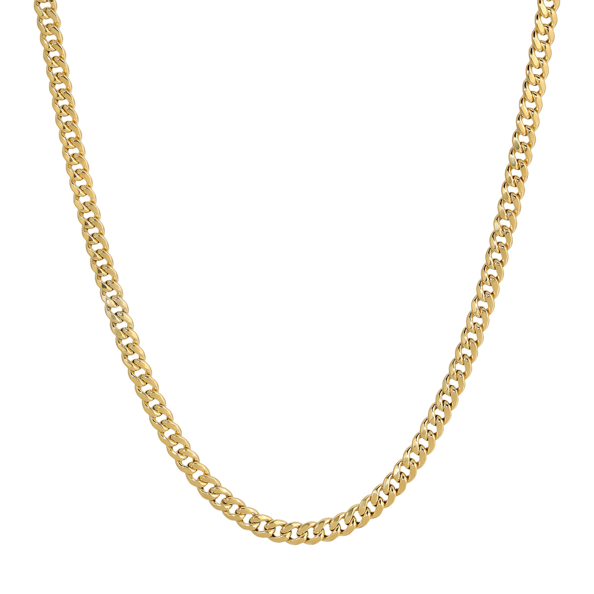 14 Karat Solid Yellow Gold 2.75mm-8.00mm | Diamond Cut MIAMI CUBAN Chain | Italian Fashions
