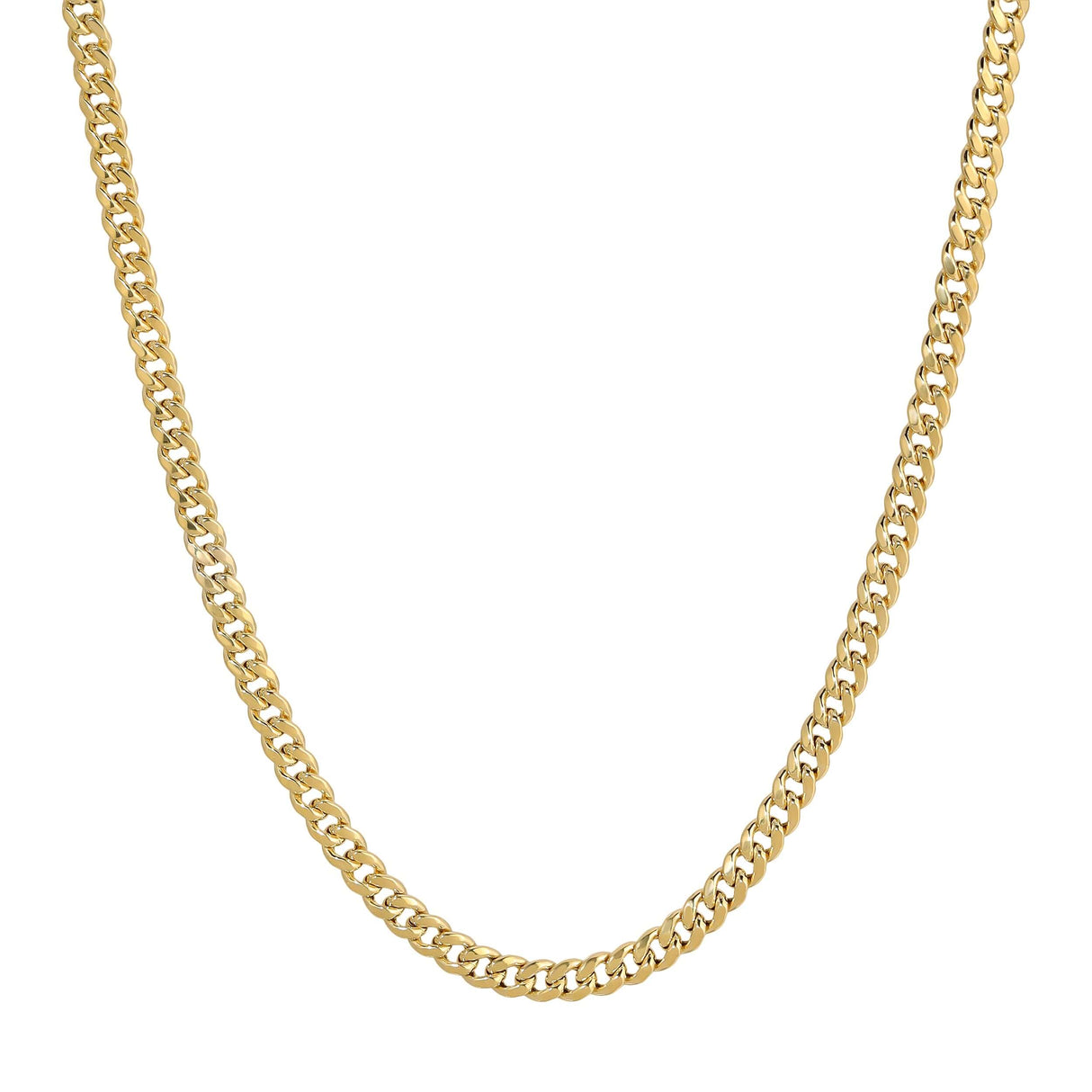 14 Karat Solid Yellow Gold 2.75mm-8.00mm | Diamond Cut MIAMI CUBAN Chain | Italian Fashions