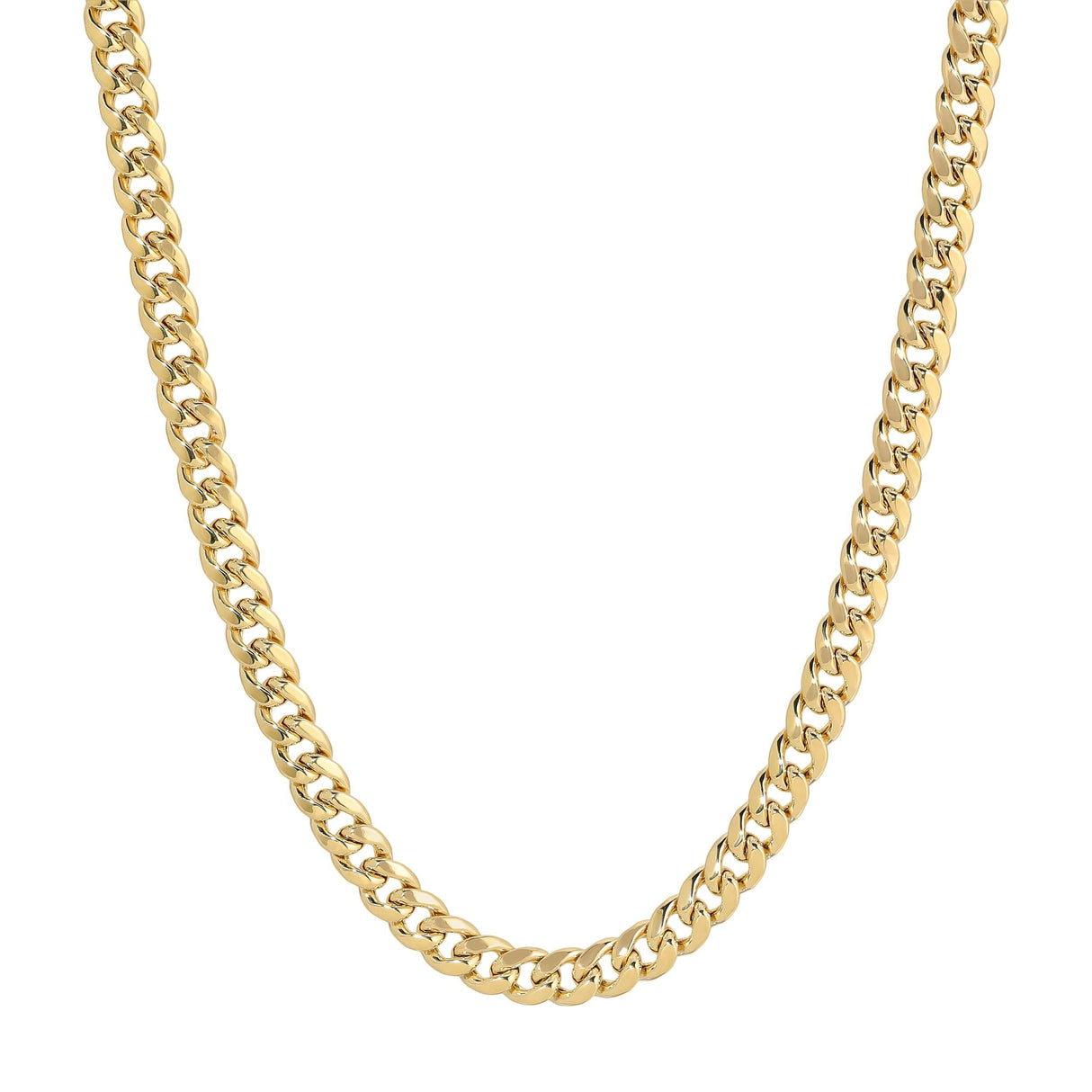 Men's 14K gold Miami Cuban chain necklace at Italian Fashions