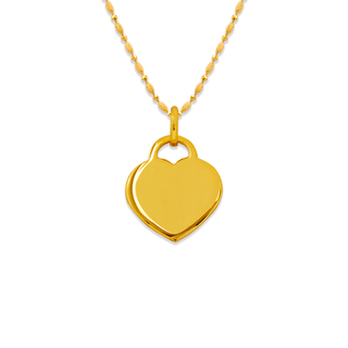 14K yellow white or rose gold high polished pendant | Italian made | ItalianFashions