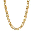 14K yellow gold hollow Miami Cuban link chain