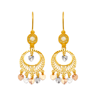 Brincos Lustre em Ouro Amarelo 14K