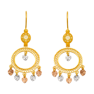 Brincos Lustre em Ouro Amarelo 14K