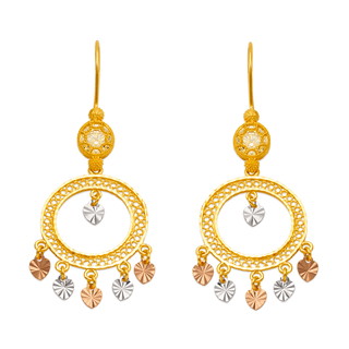 Brincos Lustre em Ouro Amarelo 14K