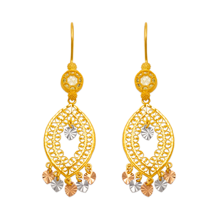 Brincos Lustre em Ouro Amarelo 14K