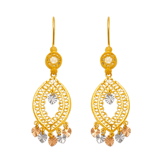 Brincos Lustre em Ouro Amarelo 14K