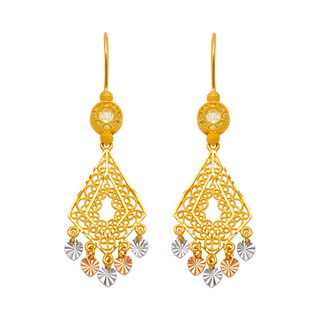 Brincos Lustre em Ouro Amarelo 14K