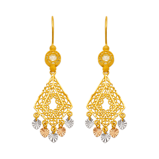 Brincos Lustre em Ouro Amarelo 14K