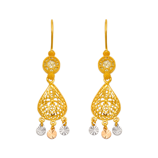 Brincos Lustre em Ouro Amarelo 14K