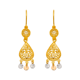 Brincos Lustre em Ouro Amarelo 14K