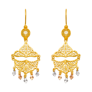 Brincos Lustre em Ouro Amarelo 14K