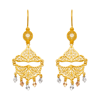 Brincos Lustre em Ouro Amarelo 14K