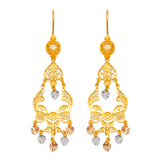 Brincos Lustre em Ouro Amarelo 14K