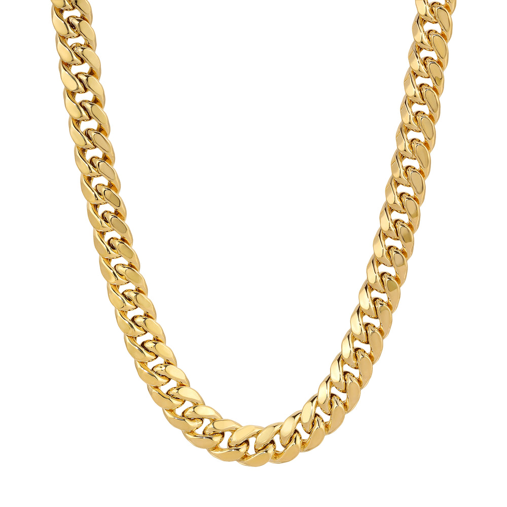 14K gold Miami Cuban chain | Mens 14k Gold Chain Necklace | Italian Fashions