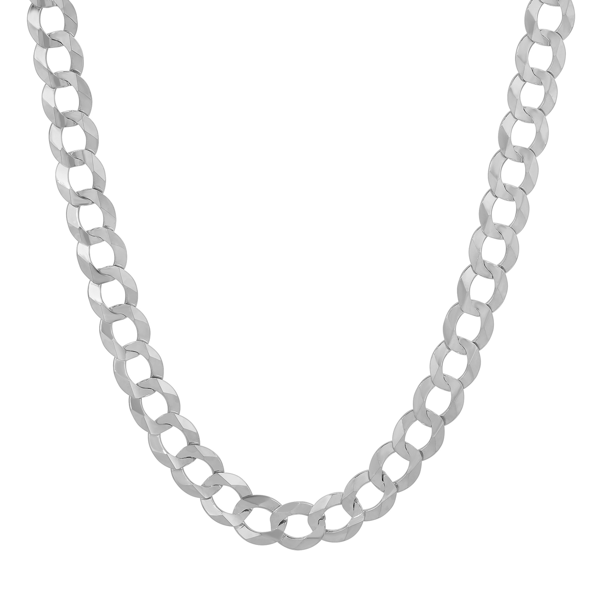 Exclusive Diamond Cut CUBAN Chain | 10K REAL White Gold Necklace