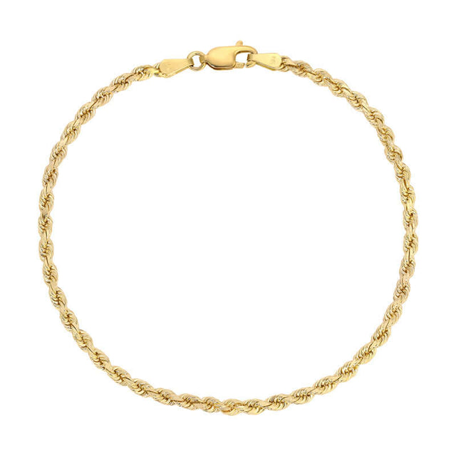 Stylish Curb CUBAN Bracelets | 10K Yellow Gold by Italian Fashions 3.00mm-12.50mm