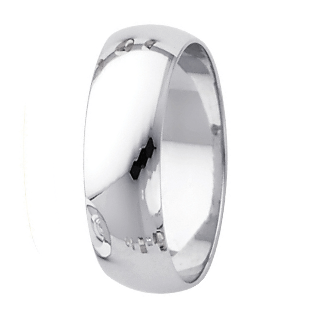 14K Real Yellow Gold 2.0mm-8.0mm Plain Regular Fit Wedding Band