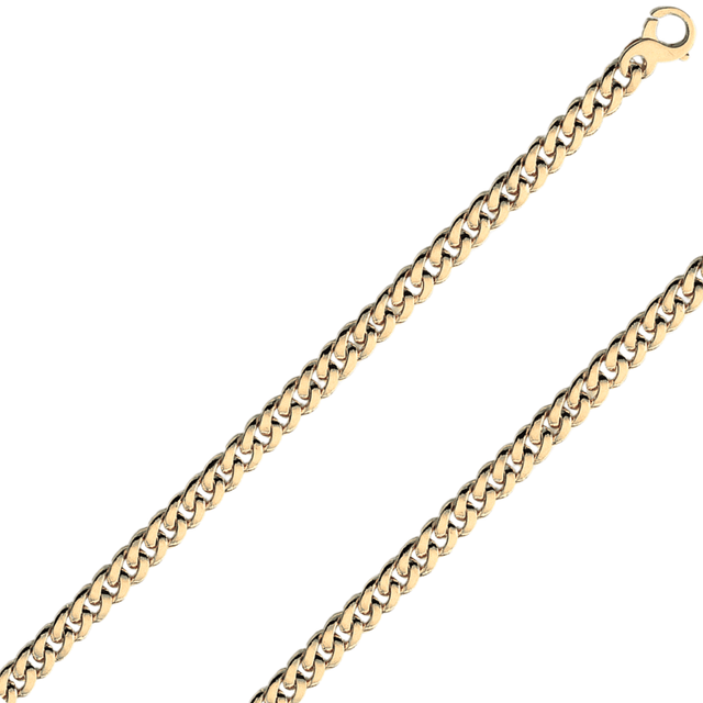 Pulsera de oro italiana auténtica hecha a mano de 18 quilates de 5,50 mm a 10,00 mm GRSL