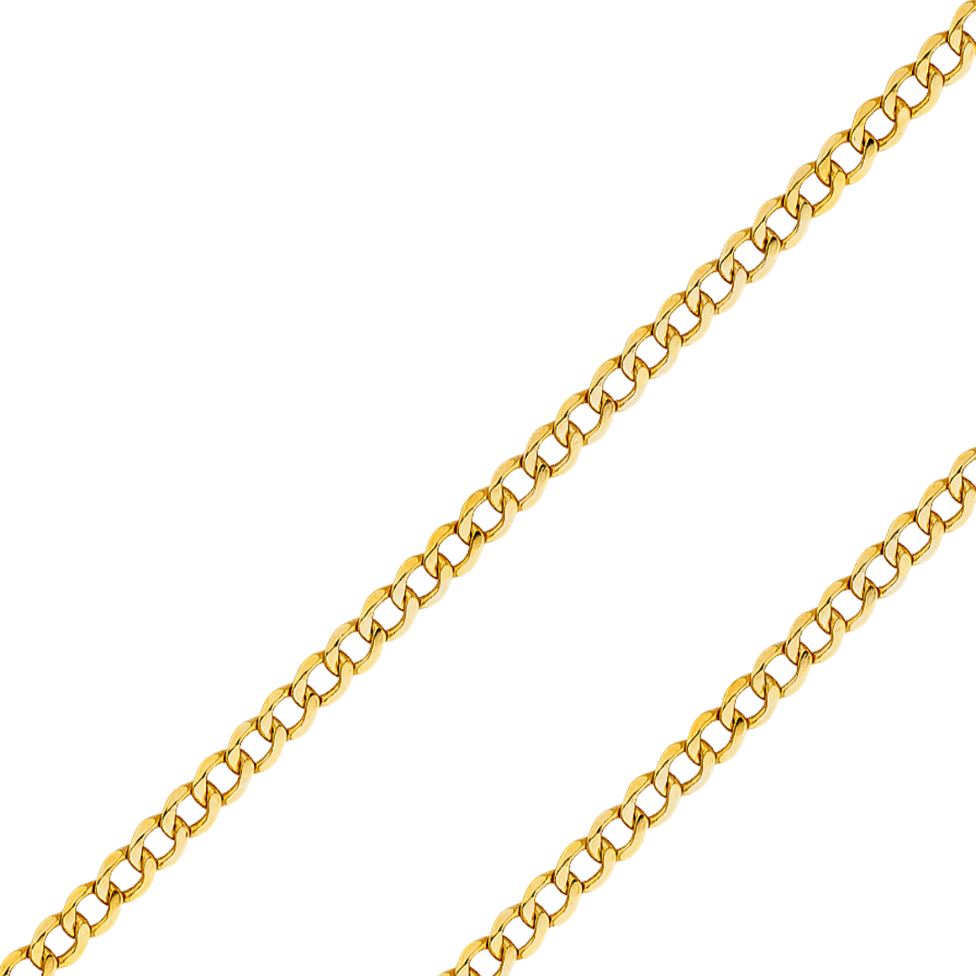 14K REAL Yellow White Pave Gold 2.00mm-10.90mm Hollow Bevelled Curb Diamond Cut Cuban Chain