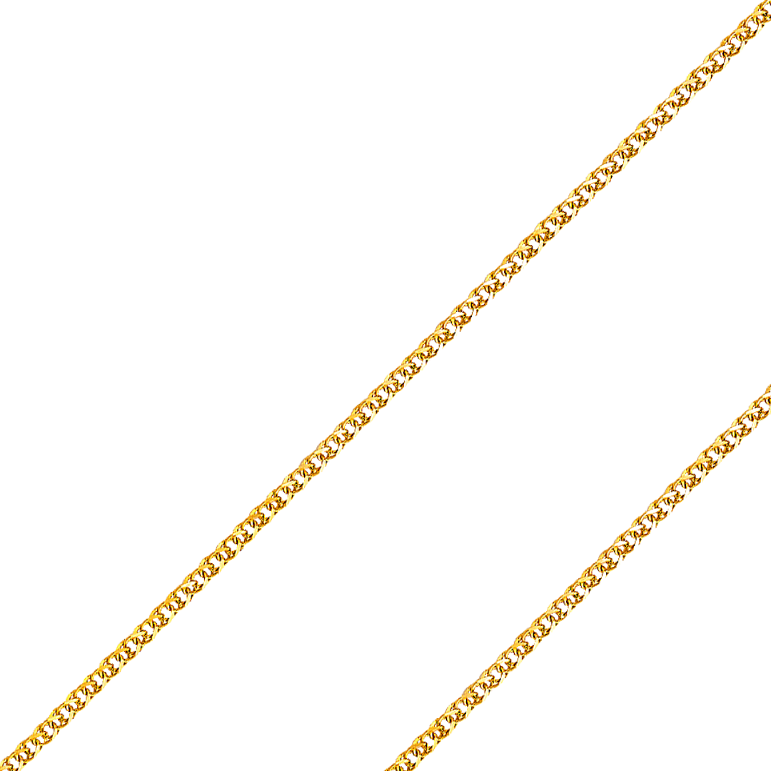 14K REAL Yellow, White Gold 1.2mm-2.0mm Flat Open Wheat Diamond Cut Pendant Chain