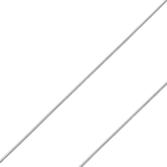 14K REAL Yellow White Gold 0.8mm Snake Round Pendant Chain