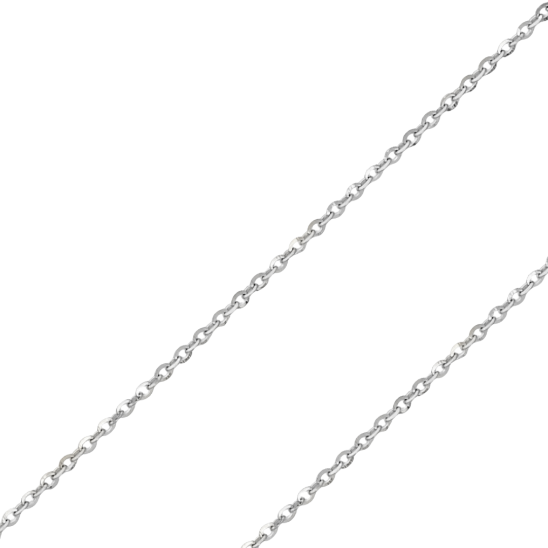 14K REAL Solid Yellow White Gold 1.20mm-1.60mm Diamond cut Cable Pendant Chain