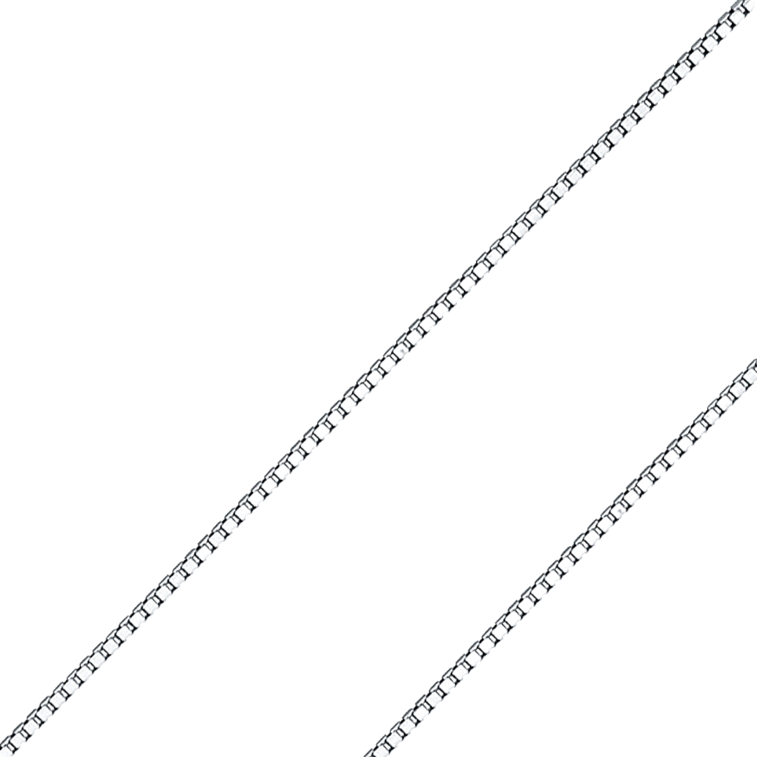 14K REAL Yellow White Gold 0.5mm-1.2mm Box Diamond Cut Pendant Chain
