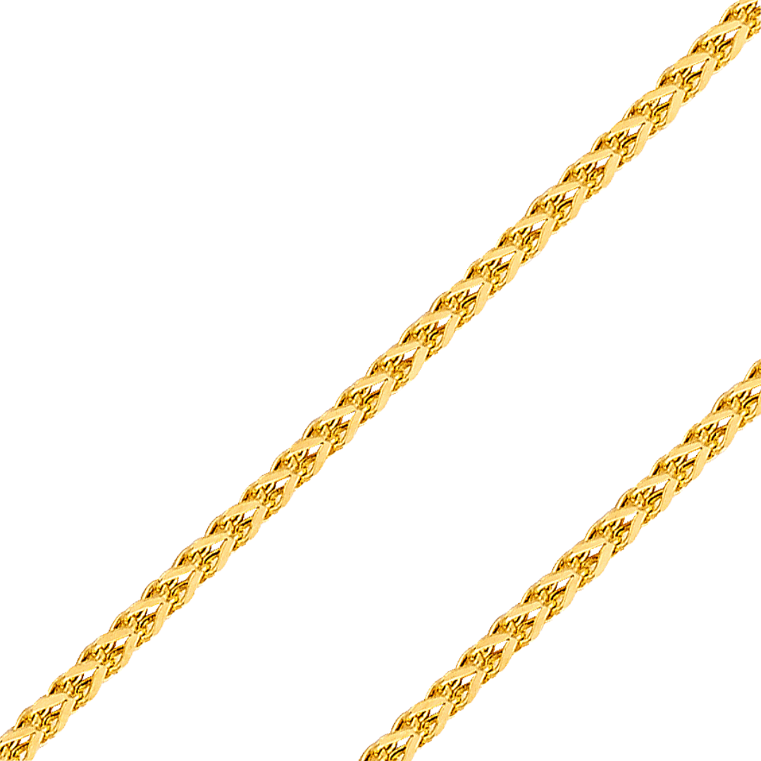 14K REAL Yellow,White Gold 1.7mm Flat Square Open Franco Diamond Cut Pendant Chain