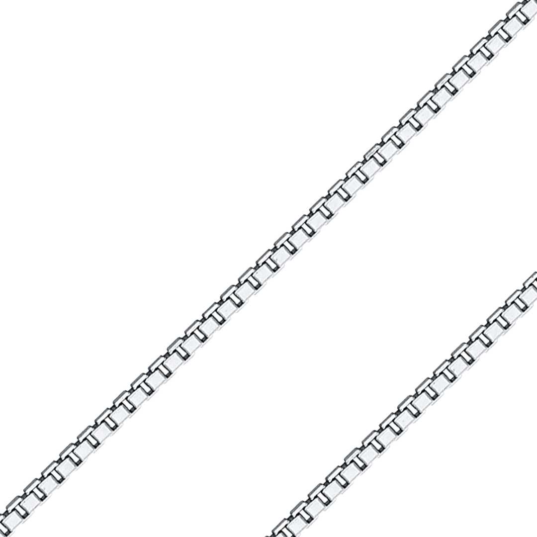 14K REAL Yellow White Gold 0.5mm-1.2mm Box Diamond Cut Pendant Chain