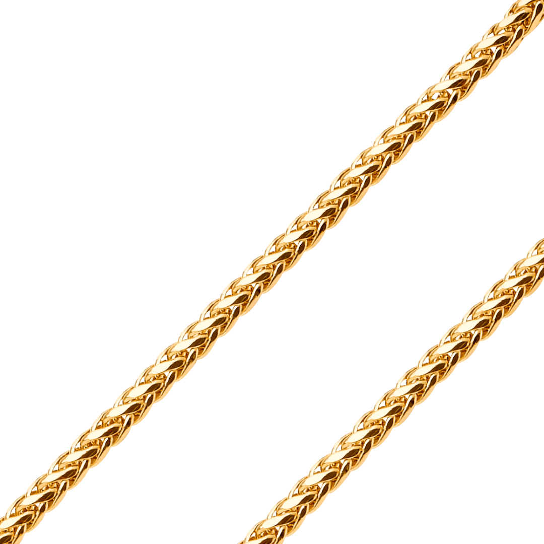 14K yellow gold chain bracelet showcasing an elegant hollow design and intricate craftsmanship.