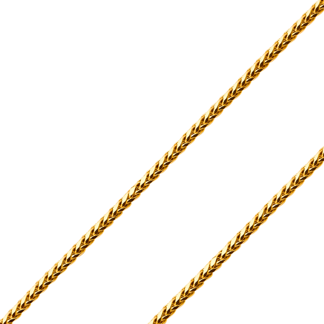 14k hollow yellow gold chain and bracelet showcasing intricate design, a perfect addition to jewelry collections.