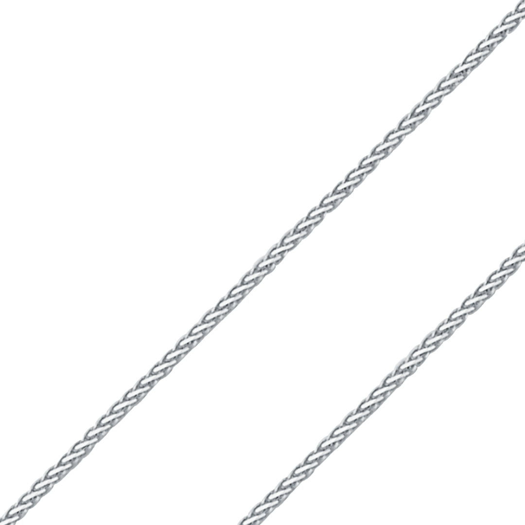14K REAL Yellow, White Gold 0.8mm-1.3mm Round Wheat Diamond Cut Shiny Finish Pendant Chain
