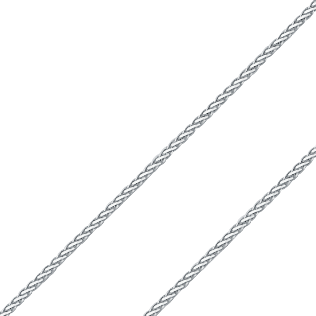 14K REAL Yellow, White Gold 0.8mm-1.3mm Round Wheat Diamond Cut Shiny Finish Pendant Chain