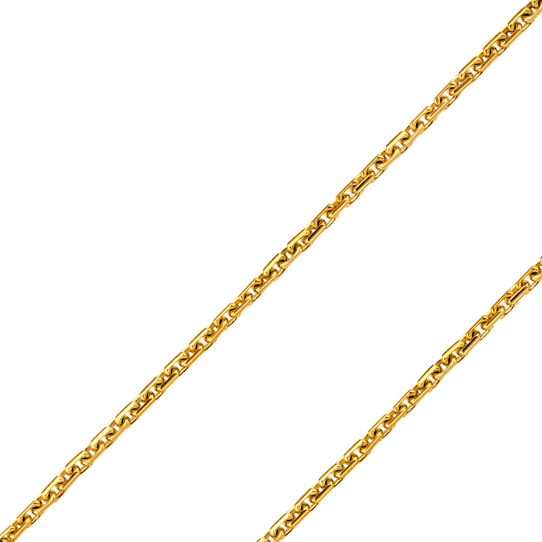 14K REAL Solid Yellow Gold 3.50mm Fancy Chain and Bracelet