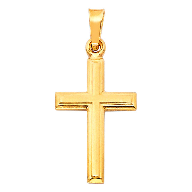 14K Gold Latin Cross Pendant