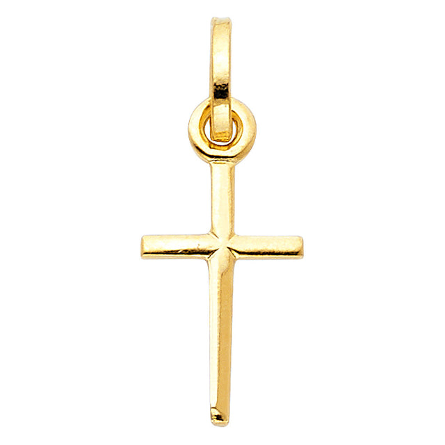 14K Gold Latin Cross Pendant