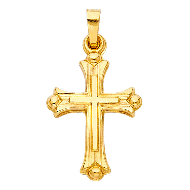 14K Yellow Gold Cross Pendant