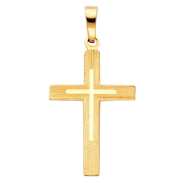 14K Yellow Gold Cross Pendant