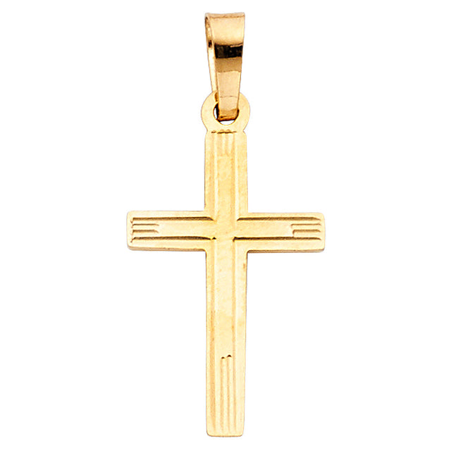 14K Yellow Gold Cross Pendant