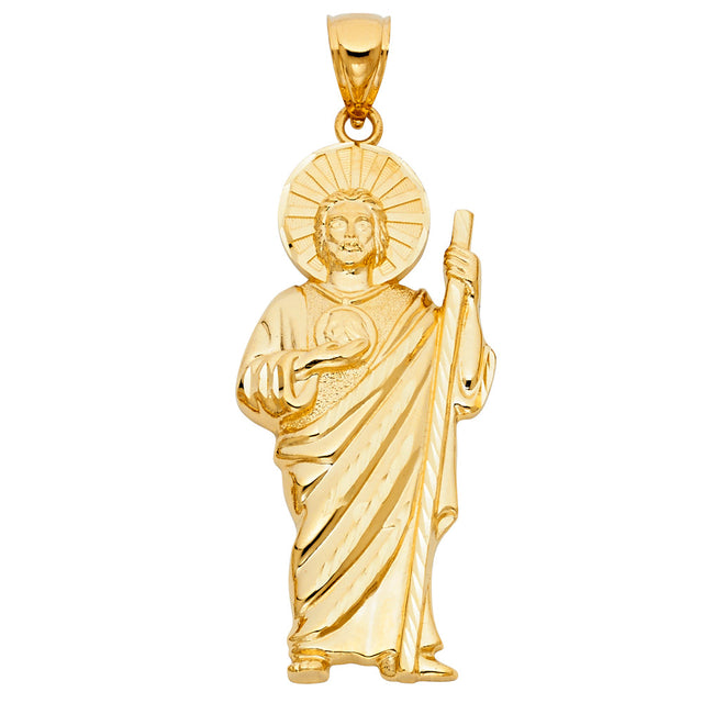 14K Yellow Gold St. Jude Thaddeus Pendant
