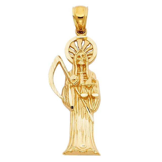 14K Yellow Gold Santa Muerte 1.83 g