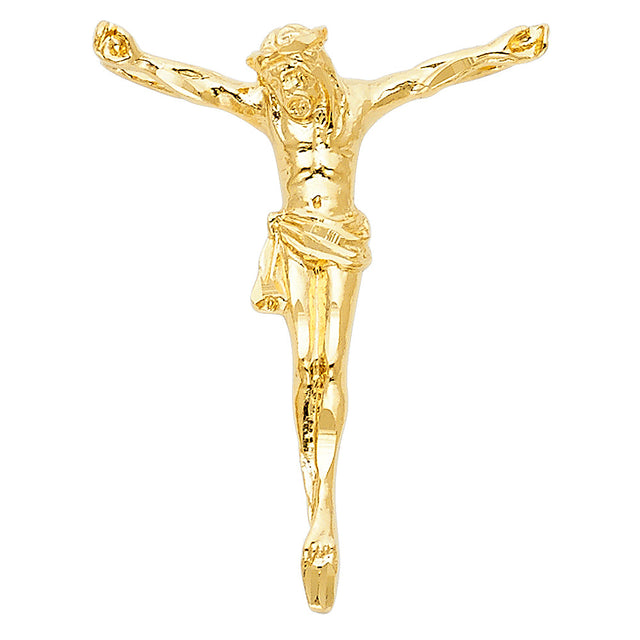 14K Yellow Gold Jesus Christ Body Pendant