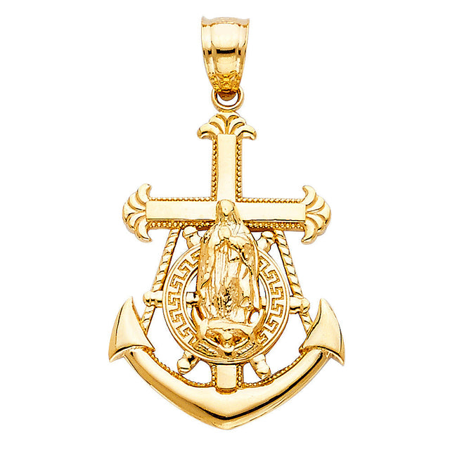 14K Yellow Gold Guadalupe Mariner Anchor 1.91 g