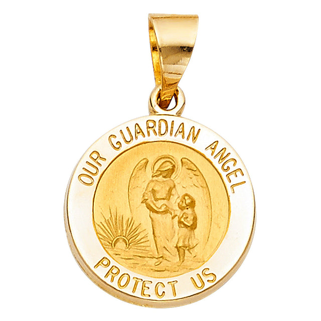 14K Yellow Gold Our Guardian Angel Pendant
