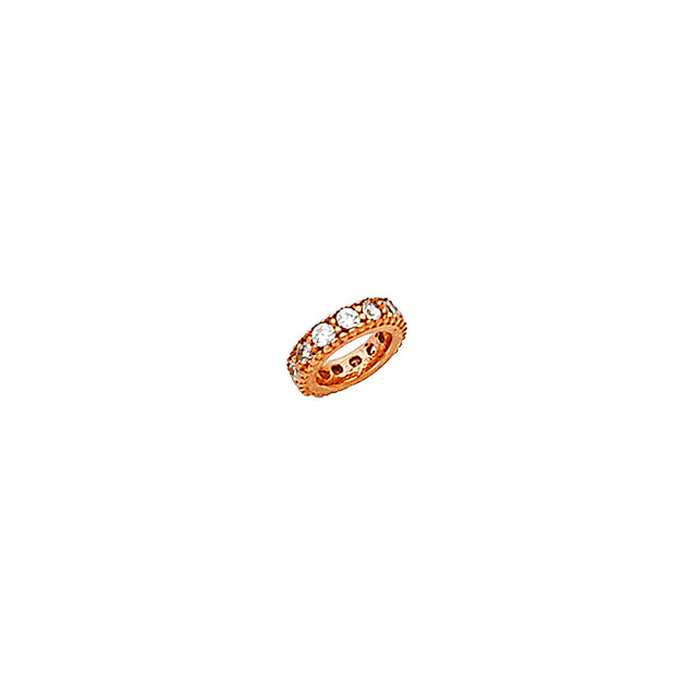 14K Gold Wide Rondelle Bead Pendant