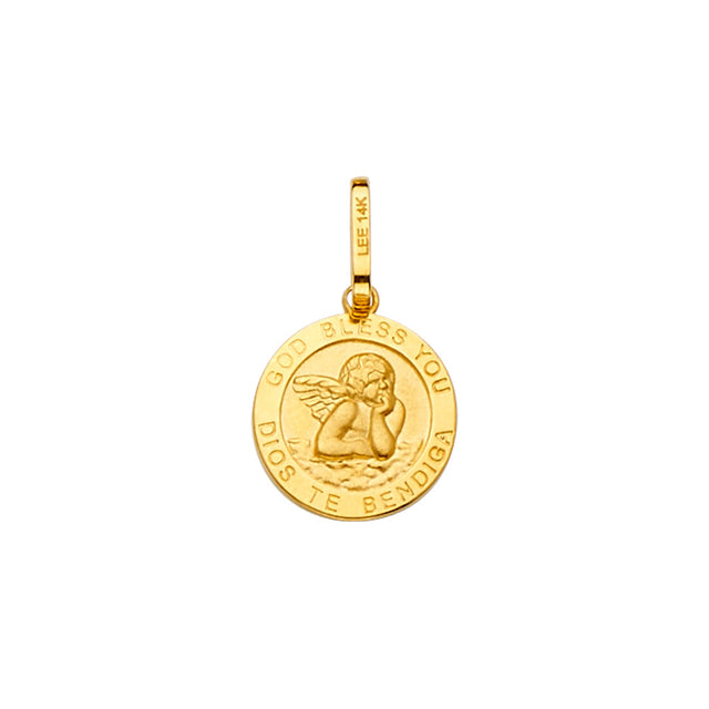 14K Yellow Gold Baby Jesus Pendant