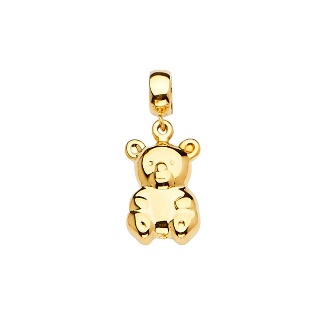 14K Yellow Gold Bear Charm